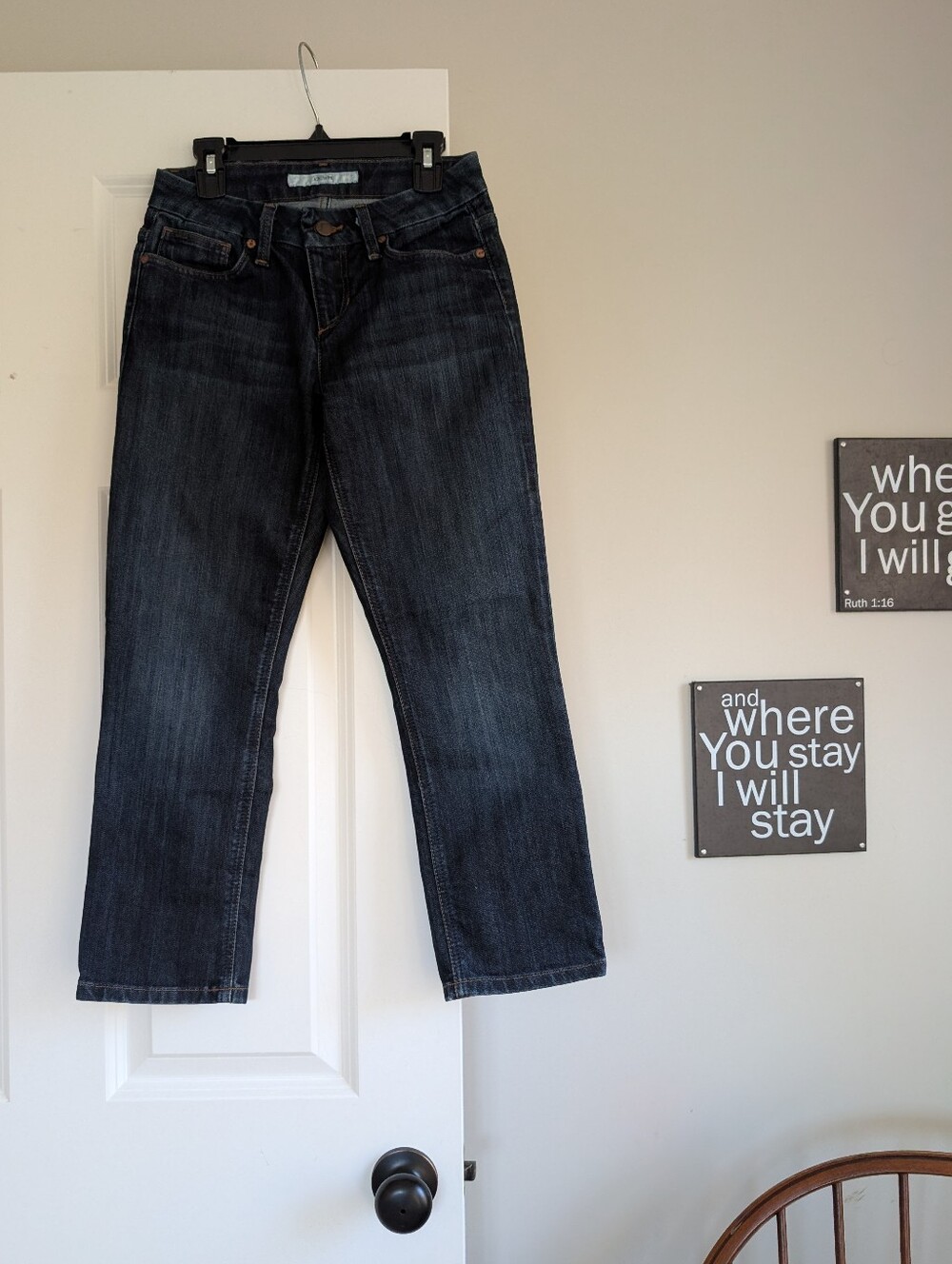 Joe's Jeans - Dark Wash Women's Crop Jeans - Classic Straight Fit